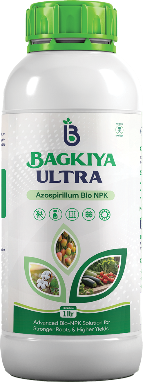 Bagkiya Ultra Azospirillum Bio NPK, 1 litre bio‑NPK fertilizer for stronger roots and higher yields